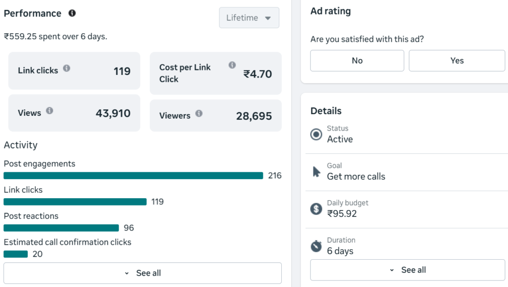 Meta Ads results coaching institute 
Haryana GMB optimisation Tecocea